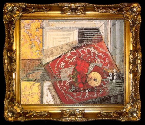 framed  Maurer, Alfred Henry Still-Life with Doily, ta009-2
